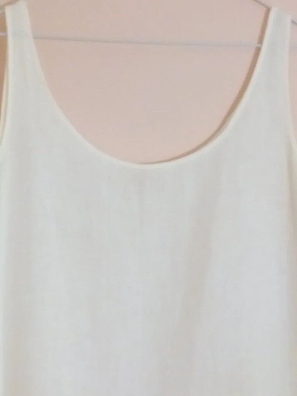 Eileen Fisher Tunic Top Womens Large White 100% Irish Linen Sleeveless Pullover - Picture 2 of 6